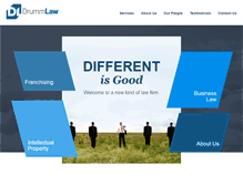 Tablet Screenshot of drummlaw.com